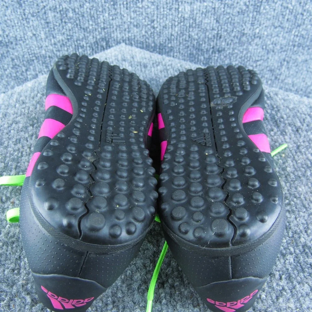 adidas Boys Sneaker Shoes Athletic Black Synthetic Lace Up Size Y 4.5 Medium‎
